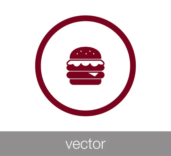 Ilustração ícone hambúrguer —  Vetores de Stock