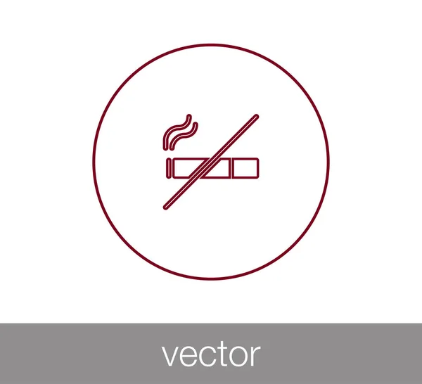 Symbolbild für Rauchverbot — Stockvektor