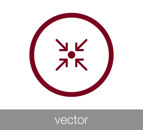 Икона целевой линии — стоковый вектор