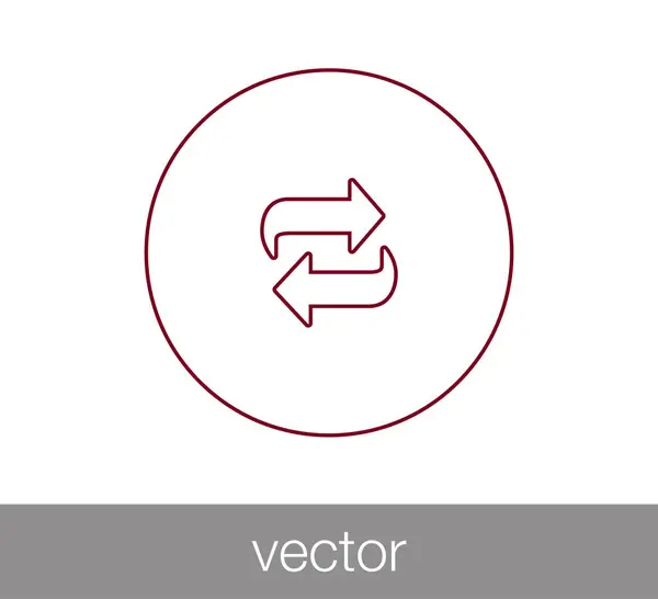 Illustration icône de transfert — Image vectorielle