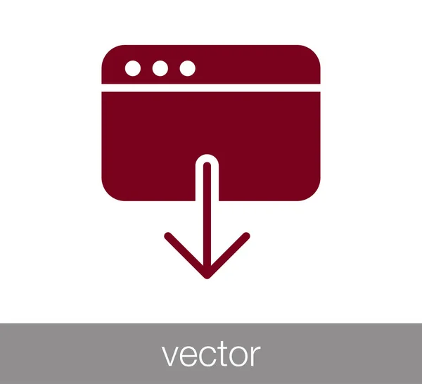 Fenster-Symbol. Programmiersymbol. Codierungssymbol. Code-Fenster-Symbol. br — Stockvektor