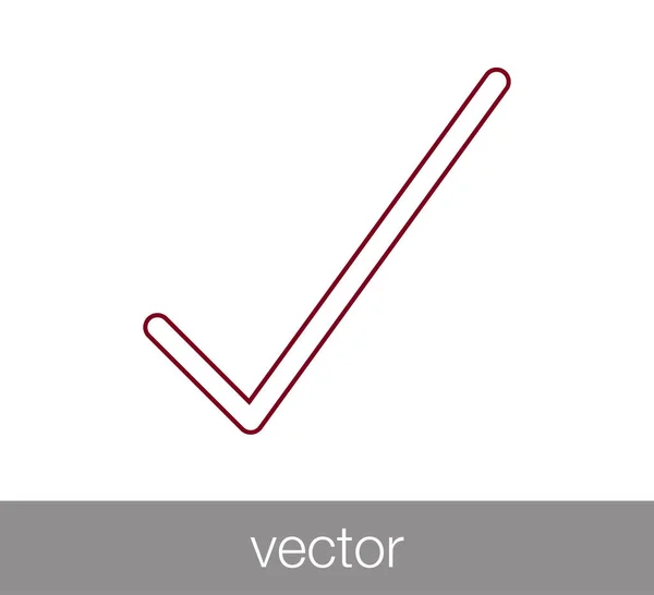 Marca de verificación icono . — Archivo Imágenes Vectoriales