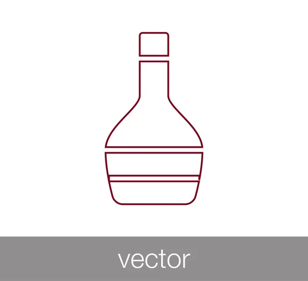 Diseño del icono de la botella — Vector de stock