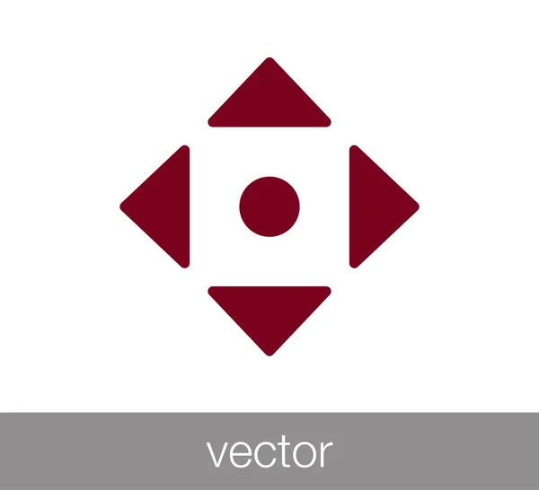 Mover icono de símbolo . — Vector de stock