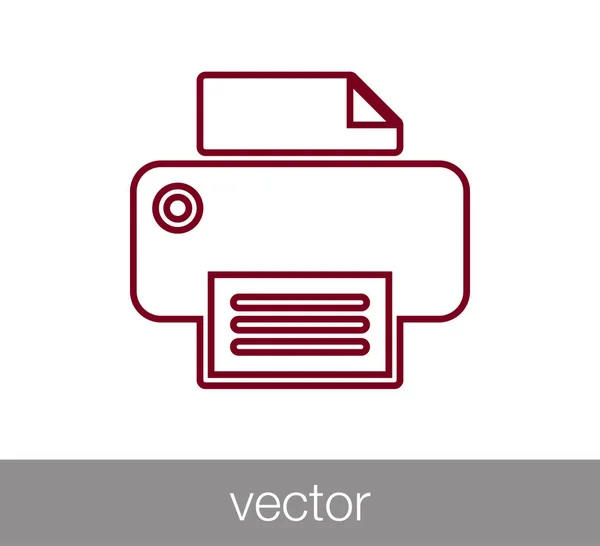 Office printer icon — Stock Vector