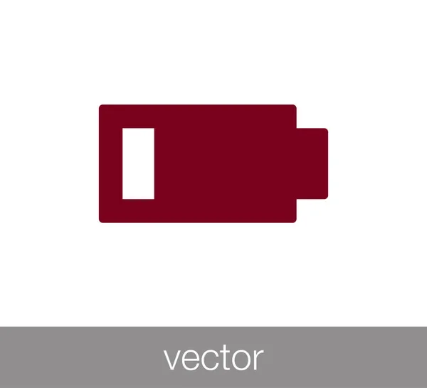 Battery flat icon. — Stock Vector