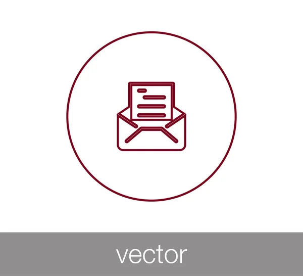 Проста ікона електронної пошти — стоковий вектор