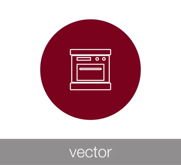 Gas stove icon — Stock Vector