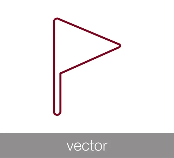 Marcador icono simple — Vector de stock