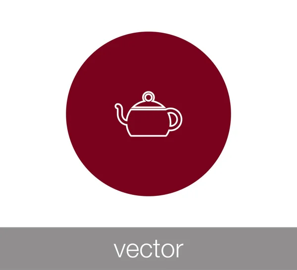 Diseño del icono de la taza de té — Vector de stock