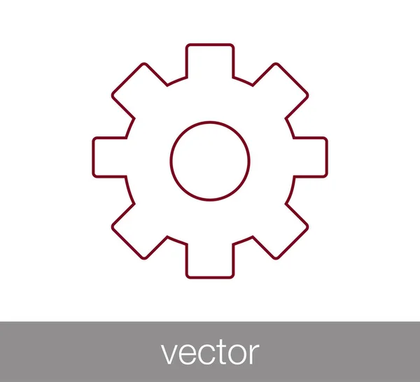 Cogwheel icono web . — Archivo Imágenes Vectoriales