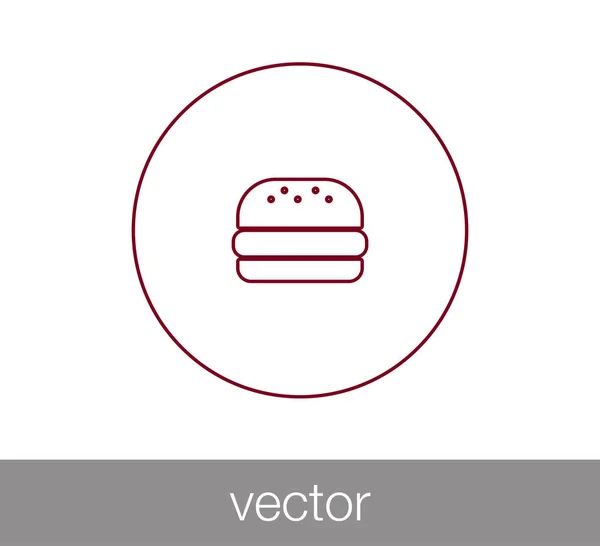 Ilustrație pictogramă Burger — Vector de stoc