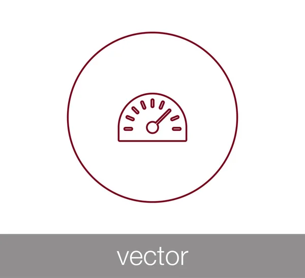 Speedometer web icon. — Stock Vector