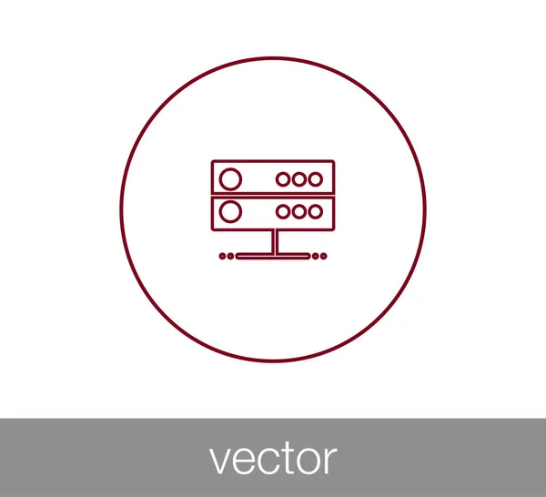 Server-ikonen illustration. — Stock vektor
