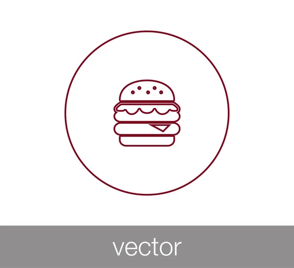 Burger-Ikone — Stockvektor