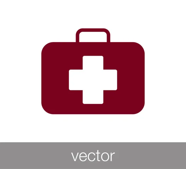 First aid kit icon — Stock Vector