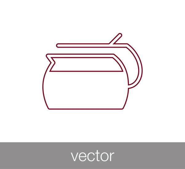 Diseño del icono de la taza de té — Vector de stock