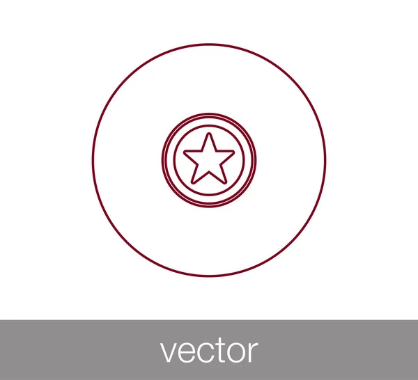 Ícone simples marcador — Vetor de Stock