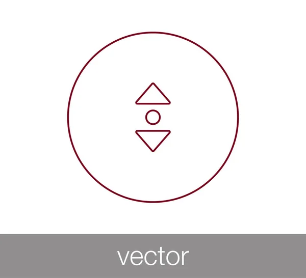 Role o ícone simples — Vetor de Stock