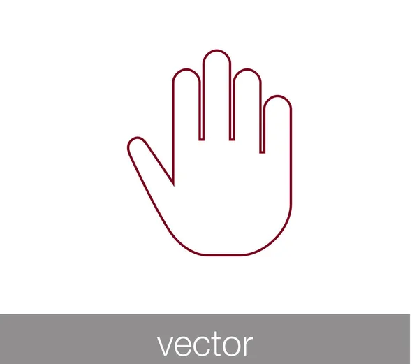 Toca el icono del gesto — Vector de stock