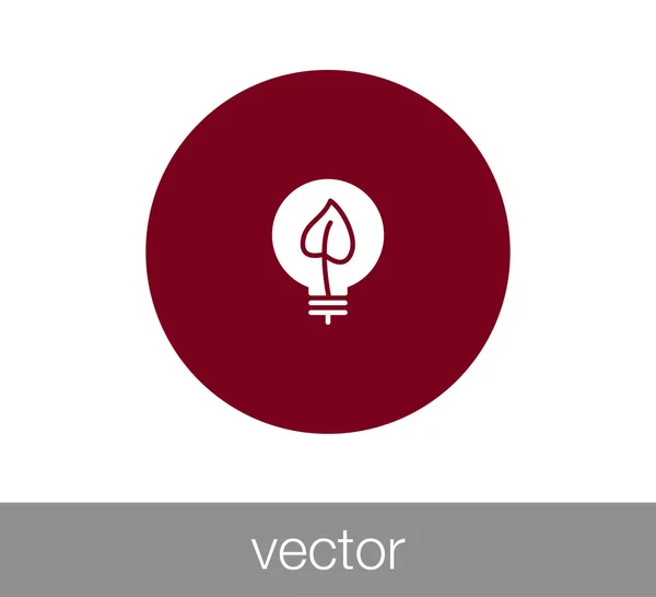 Eco simbolo icona web . — Vettoriale Stock