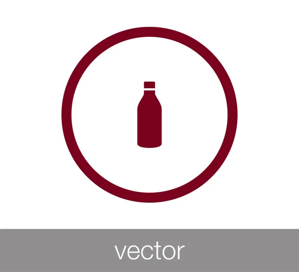 Diseño del icono de la botella — Vector de stock