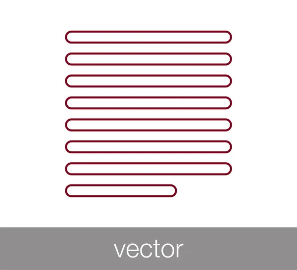 Justifier l'icône de texte — Image vectorielle