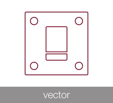 Anahtar düğme simgesi.