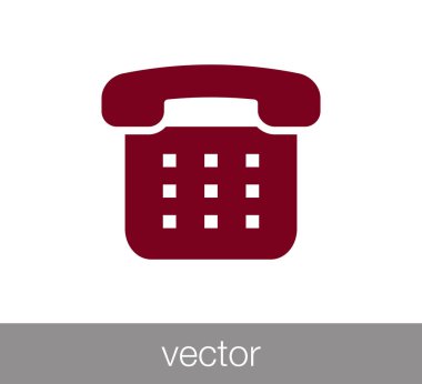telefon simgesi illüstrasyon.