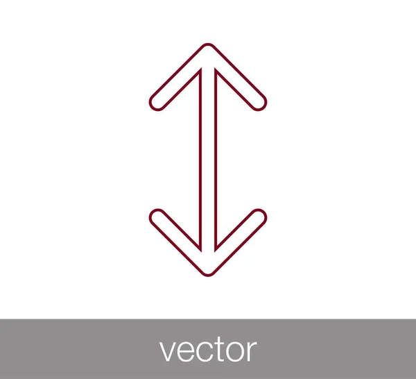 Scorri semplice icona — Vettoriale Stock