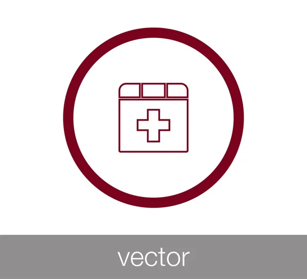 First aid box icon — Stock Vector