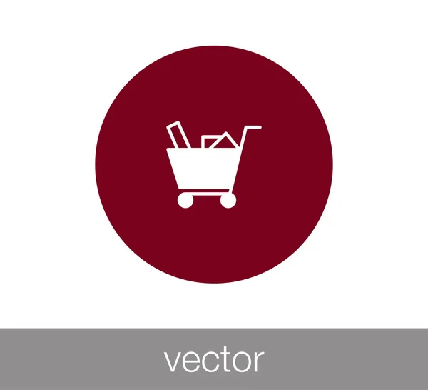 Icono del carrito de compras — Vector de stock