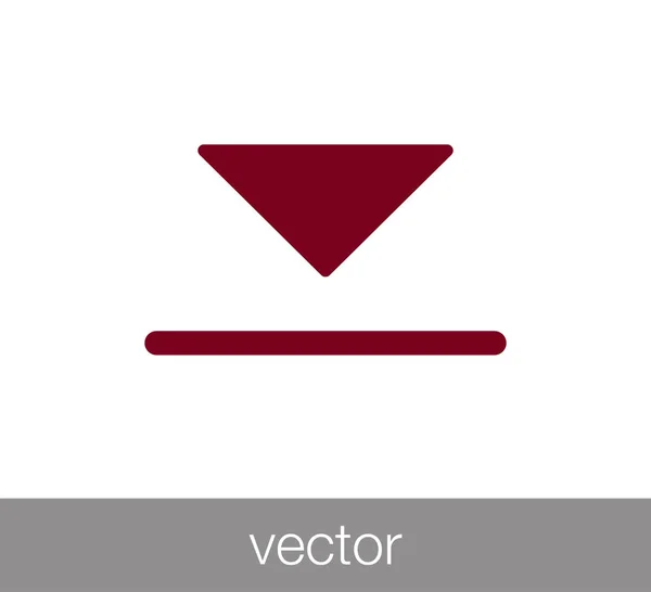 Icono de descarga web — Vector de stock