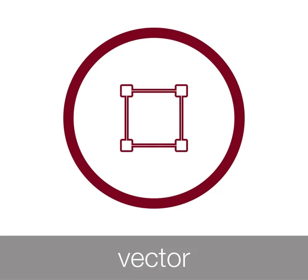 Icono de diseño ilustración — Vector de stock