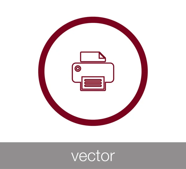 Bürodrucker-Symbol — Stockvektor