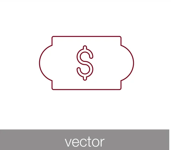Icono de signo de dinero — Vector de stock