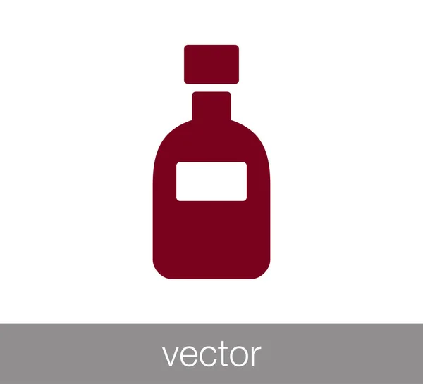 Diseño del icono de la botella — Vector de stock