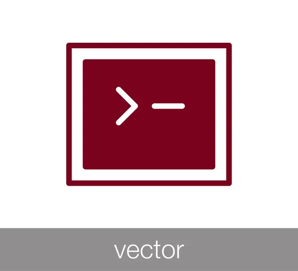 Icono de ventana. Icono de programación. Icono de codificación. Código icono de la ventana. Hno. — Vector de stock