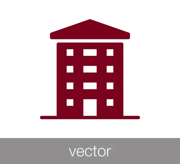 Icono de edificio moderno. — Vector de stock