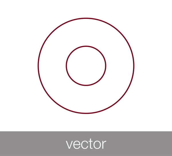Grabar icono botón — Vector de stock