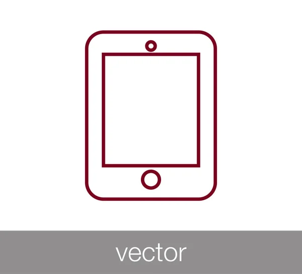 Ícone plano do comprimido — Vetor de Stock