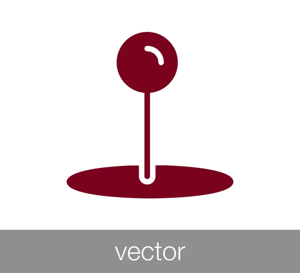 Pin-Symbol — Stockvektor