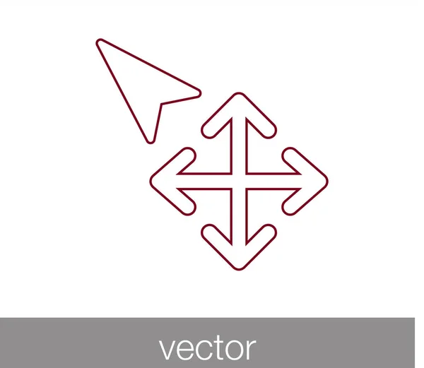 Icono del puntero del cursor . — Vector de stock