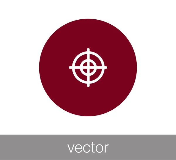 Web-Ikone im Visier — Stockvektor