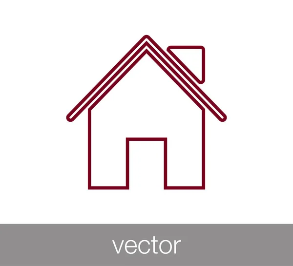 Icono del hogar. Icono de casa . — Vector de stock