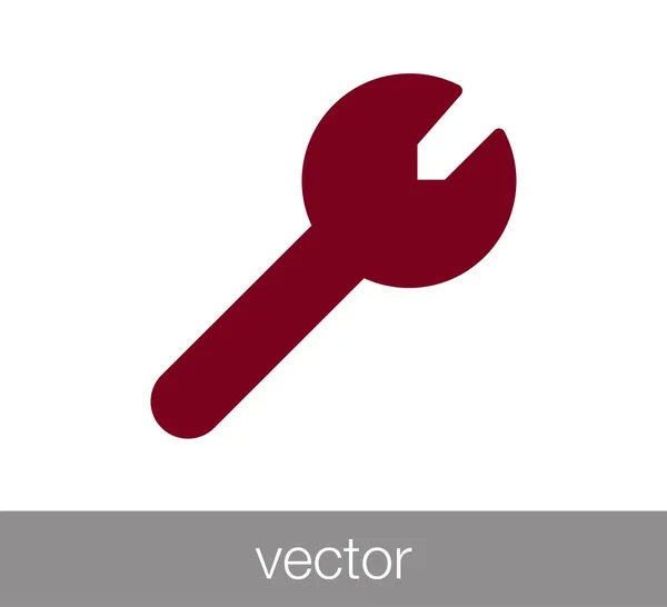 Wrench web icon. — Stock Vector