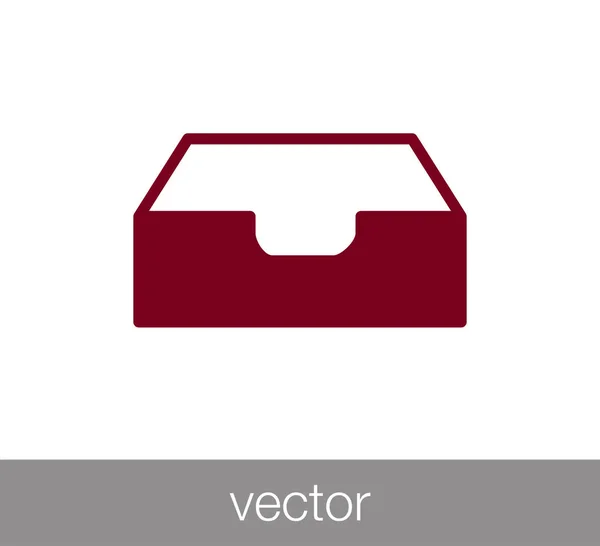 Значок почтового ящика . — стоковый вектор