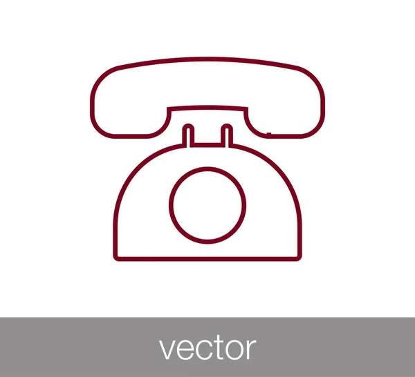 Ilustração do ícone do telefone . — Vetor de Stock