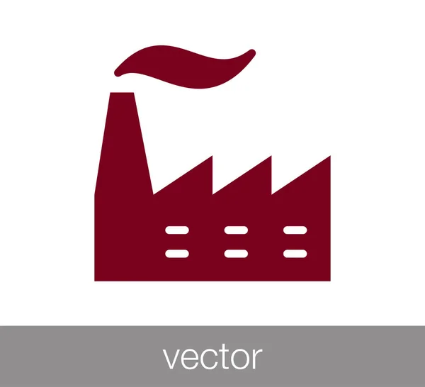 Het pictogram van de plant. Het pictogram van de industrie. Pictogram van de fabriek. — Stockvector