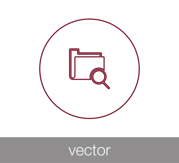 Searching folder  illustration — Stock Vector